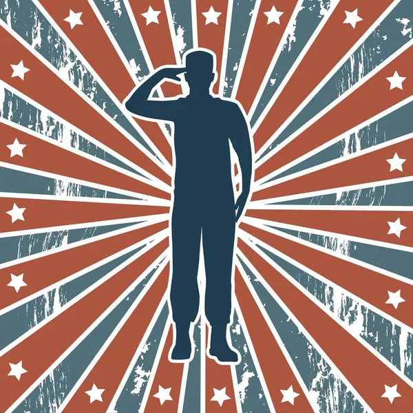 Американський солдат — стоковий вектор