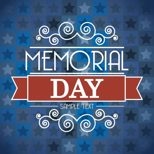 Memorial day — Stock Vector