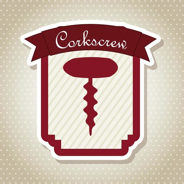 Corkscrew — Stock Vector