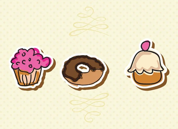 Iconos de panadería — Vector de stock