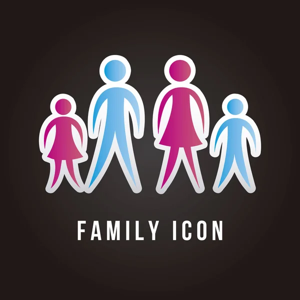 Familie Ikoon — Stockvector