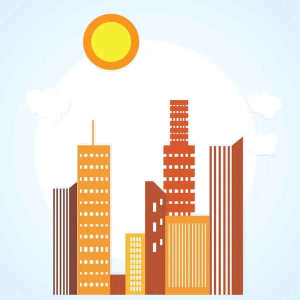 Iconos de ciudad — Vector de stock