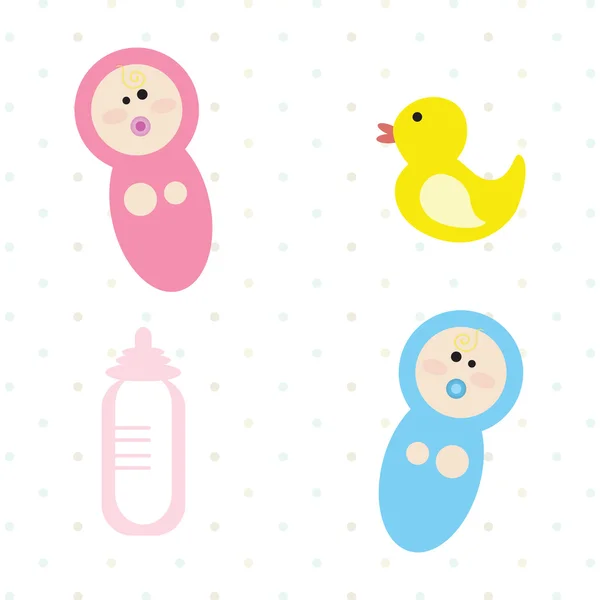 Baby icons — Stock Vector