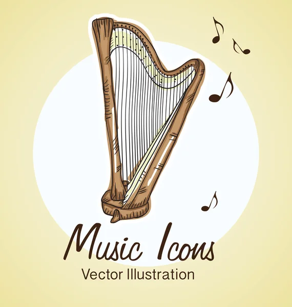 Музыкальные иконы — стоковый вектор