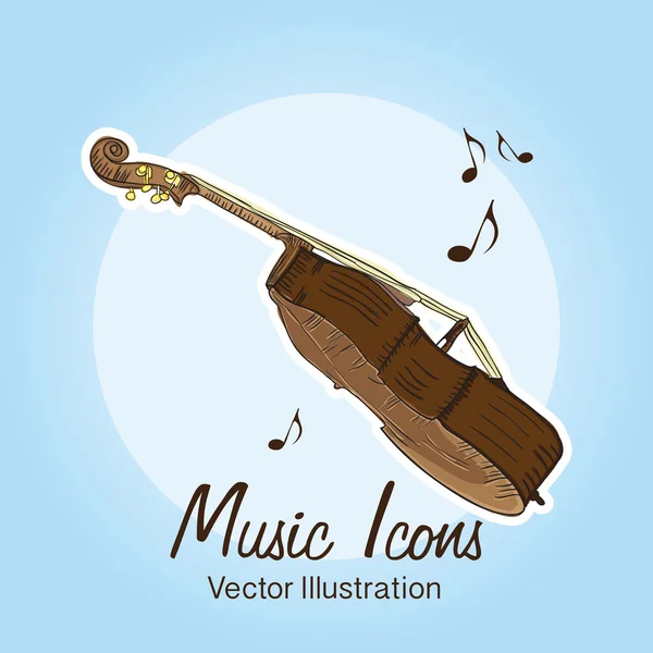 Ícones de música — Vetor de Stock