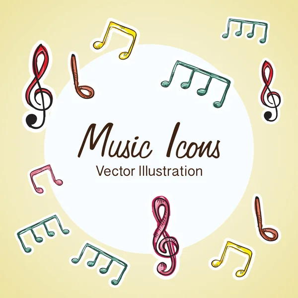 Music icons — Stock Vector