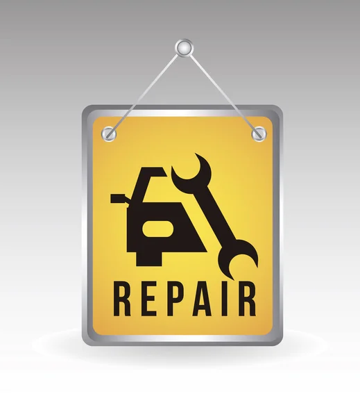 Reparatie aankondiging — Stockvector