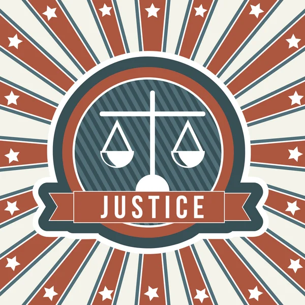 Icône de justice — Image vectorielle