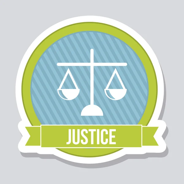 Justice icon — Stock Vector
