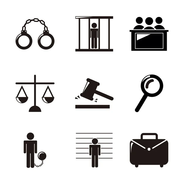 Jail icons — Stock Vector