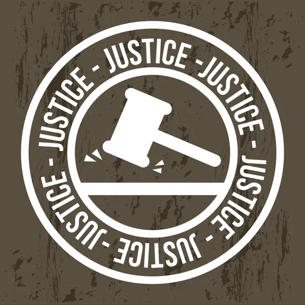 Sello de justicia — Vector de stock