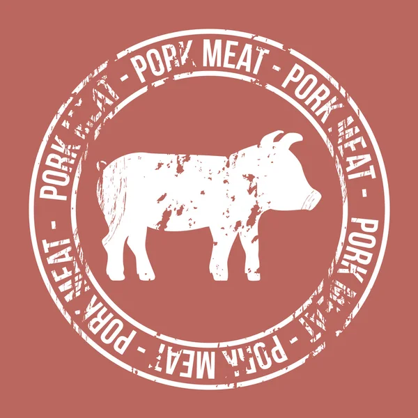 Carne de cerdo — Vector de stock