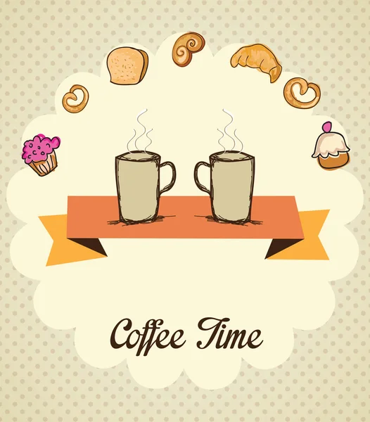 Iconos de café — Vector de stock