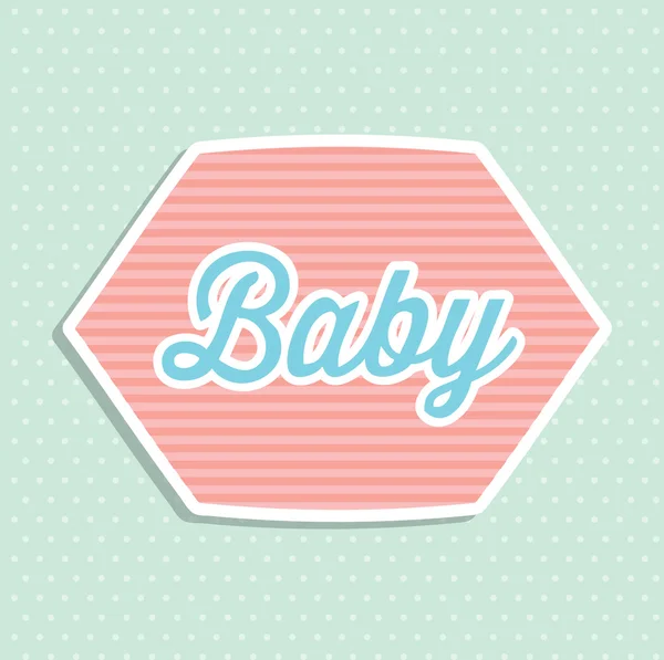 Kaart van de baby — Stockvector