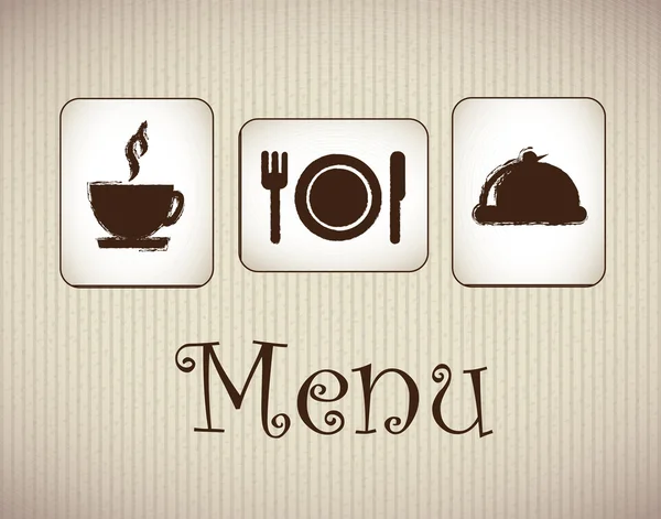 Menu icons — Stock Vector