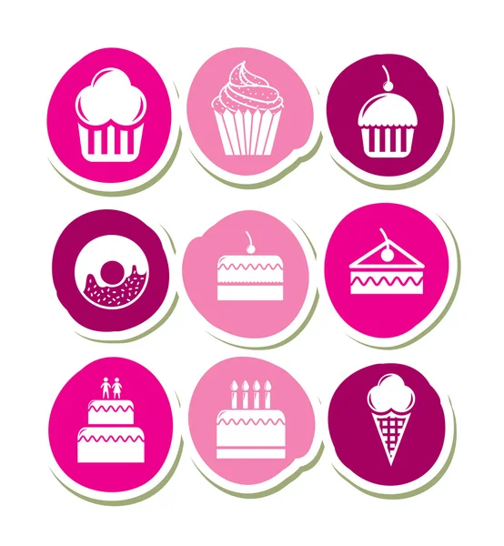 Cup cakes — Stock Vector