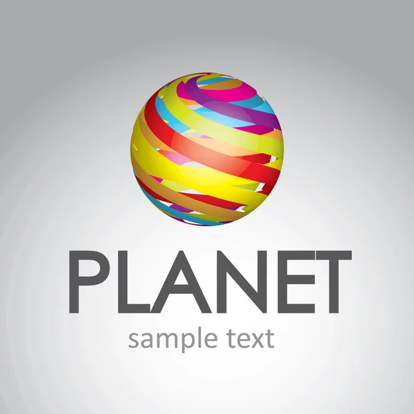 Planète de couleurs — Image vectorielle