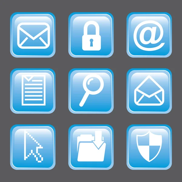 Email icons — Stock Vector