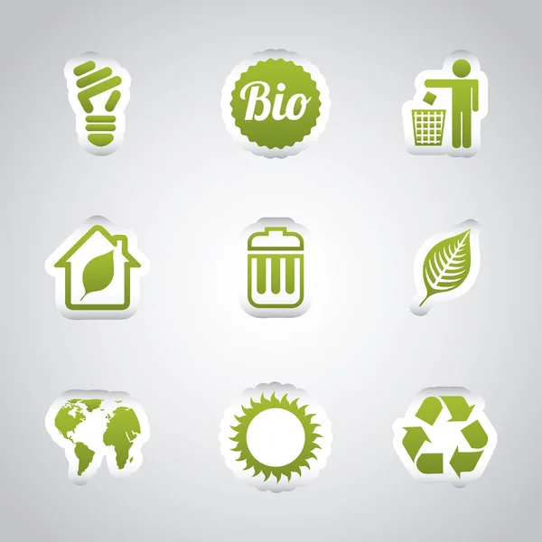 Ecology icons — Stock Vector