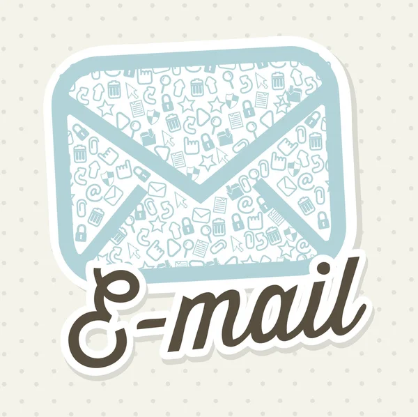 E-Mail-Ikonen — Stockvektor