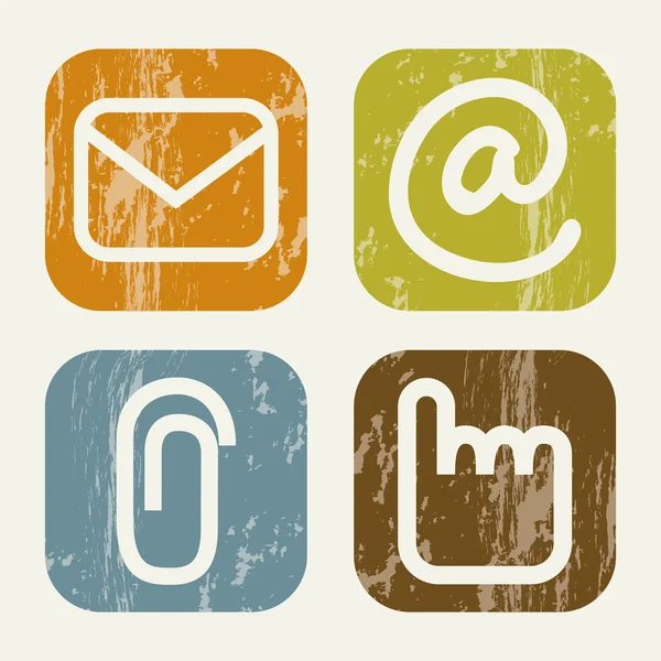Email icons — Stock Vector