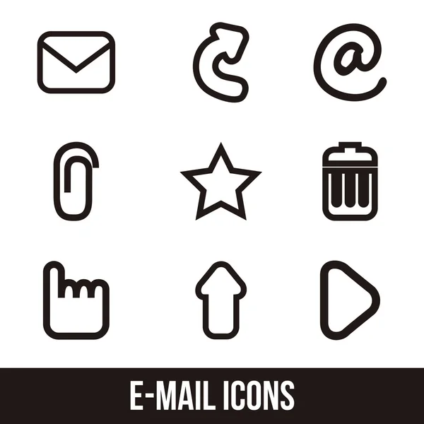 Email Pictogrammen — Stockvector