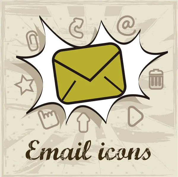 Email icons — Stock Vector