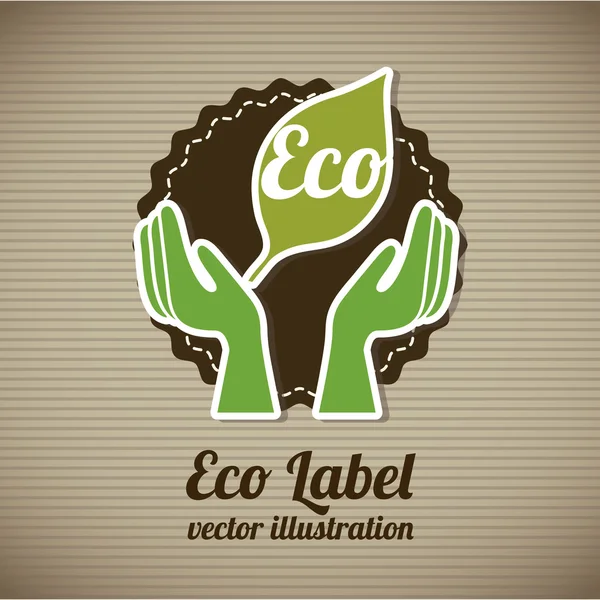 Label écologique — Image vectorielle
