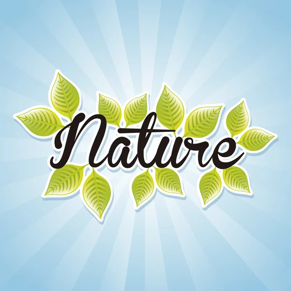 Icono natural — Vector de stock