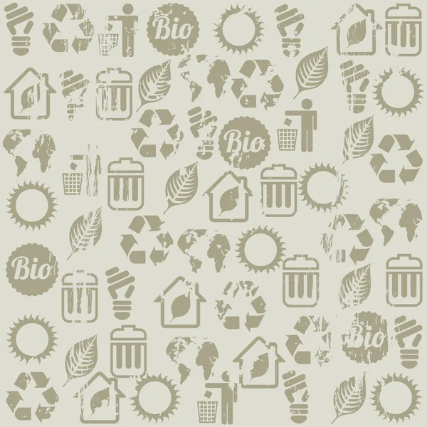 Ecology icons — Stock Vector