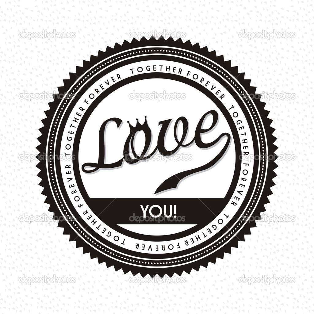 Love label Stock Vector by ©yupiramos 24271115
