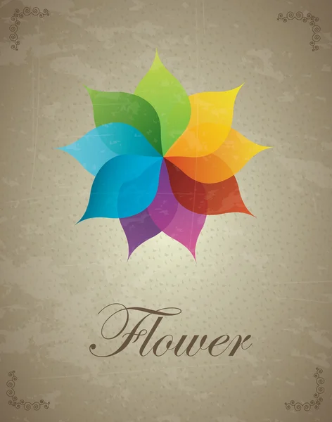 Vacker blomma — Stock vektor