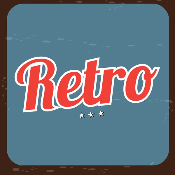 Retro-Etikett — Stockvektor