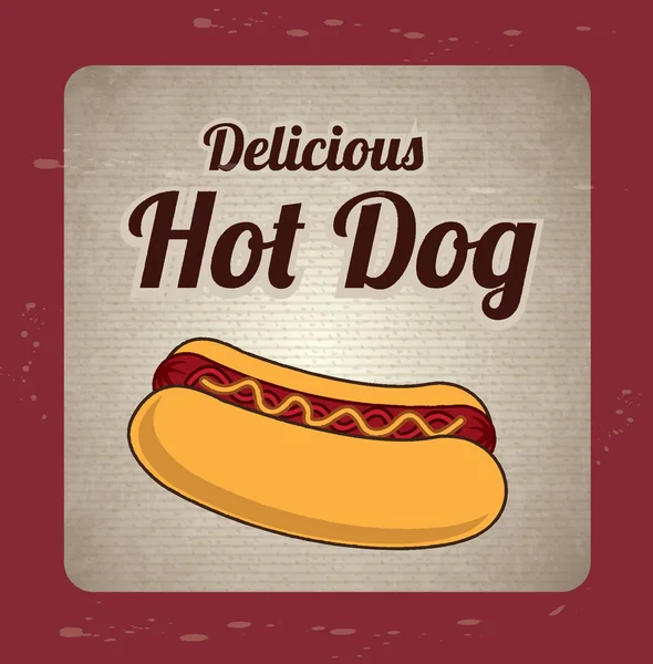 Perrito caliente — Vector de stock