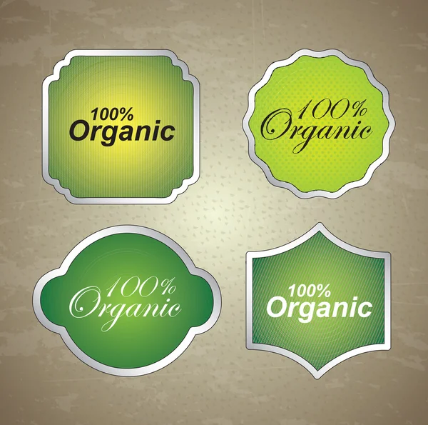 Etiqueta orgânica —  Vetores de Stock
