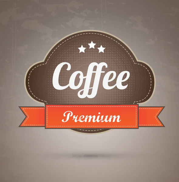 Premium coffee — Stock Vector