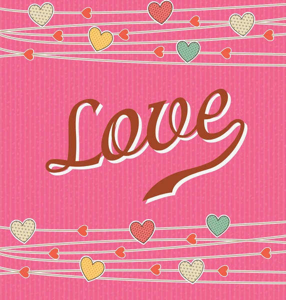 Aşk kartı — Stok Vektör