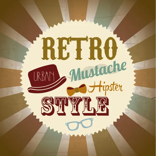 Hipster. — Vetor de Stock