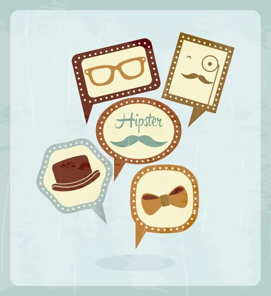 Hipster. — Vector de stock