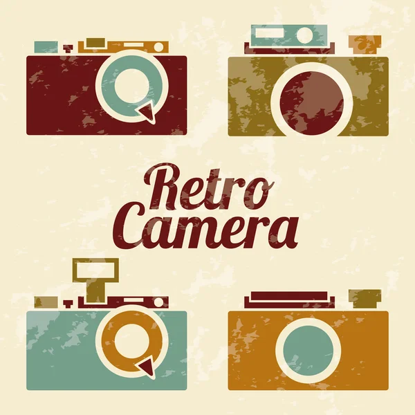 Câmera retro — Vetor de Stock