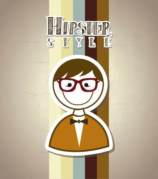 Hipster — Vettoriale Stock