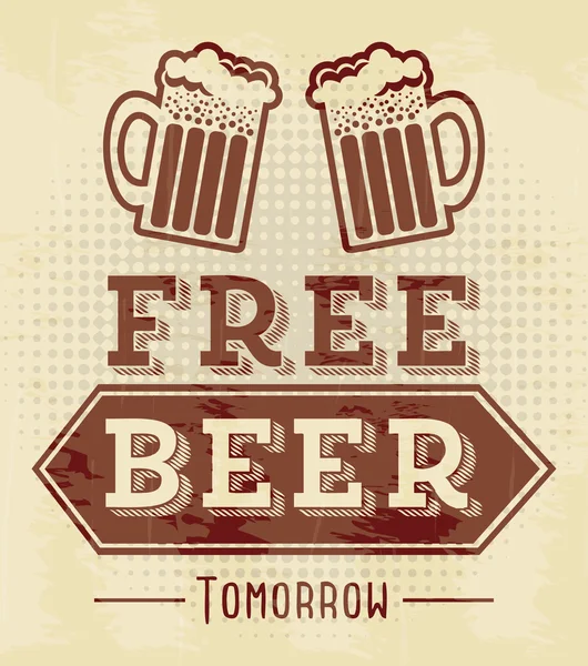 Free beer — Stock Vector