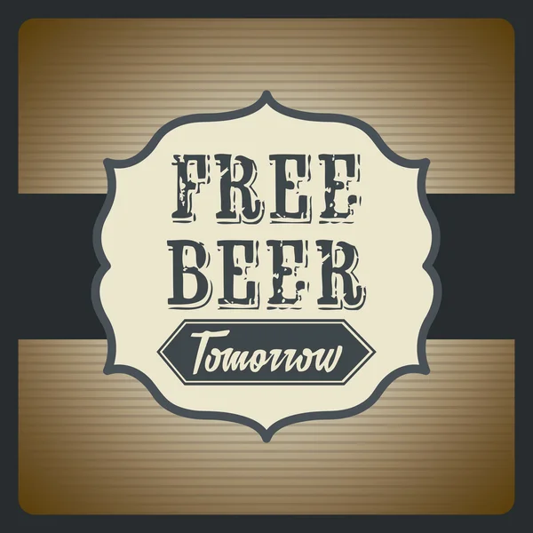 Cerveza gratis — Archivo Imágenes Vectoriales