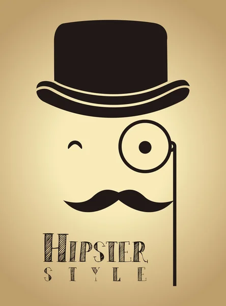 Hipster — Stockvektor