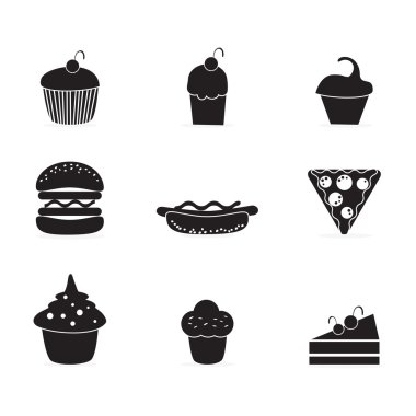 Pasta ve kek simgeler