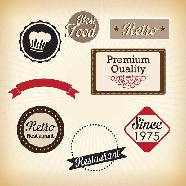 Retro Labels — Stock Vector