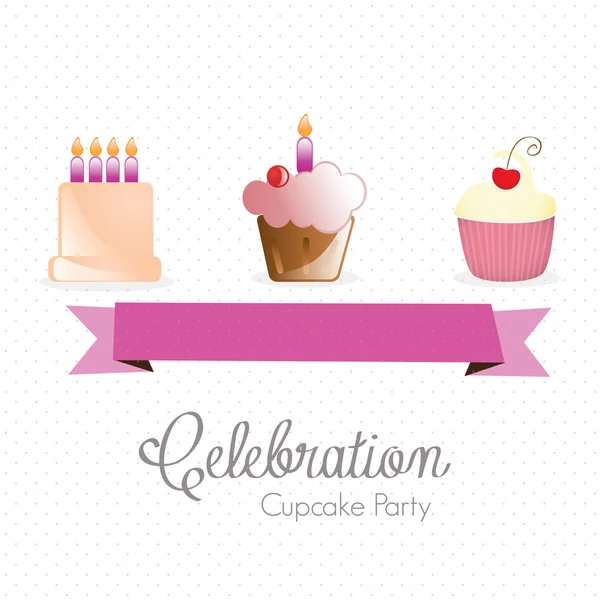 Cake & Cupcakes icons — Stock Vector