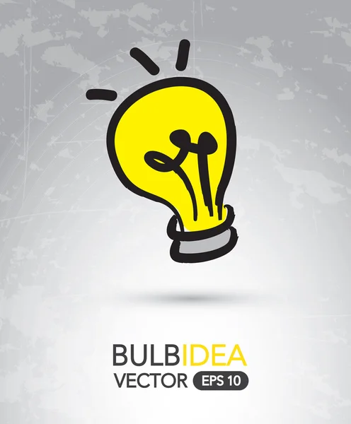 Yellow bulb — Stock Vector