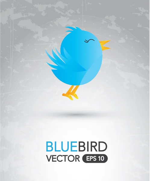 Blue bird — Stock Vector