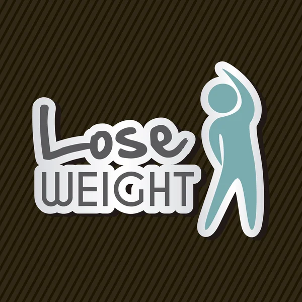 Потеря веса — стоковый вектор